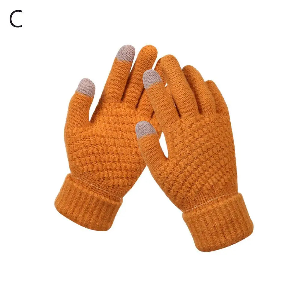 Women's Knitted Thicken Winter Hand Warmer Gloves – 4 Colors