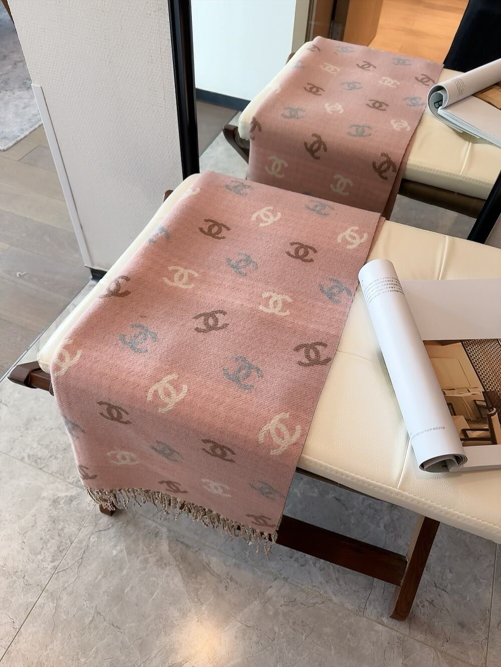 Chanel Reversible Motif Scarf